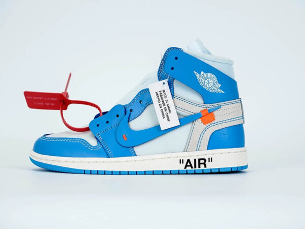 Giày AIR JORDAN 1 OFF-WHITE BLUE “UNC” UNIVERSITY BLUE Like Auth 1