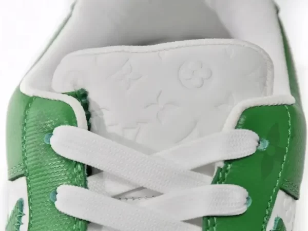 Giày Louis Vuitton x Nike Air Force 1 White Green Like Auth (12)