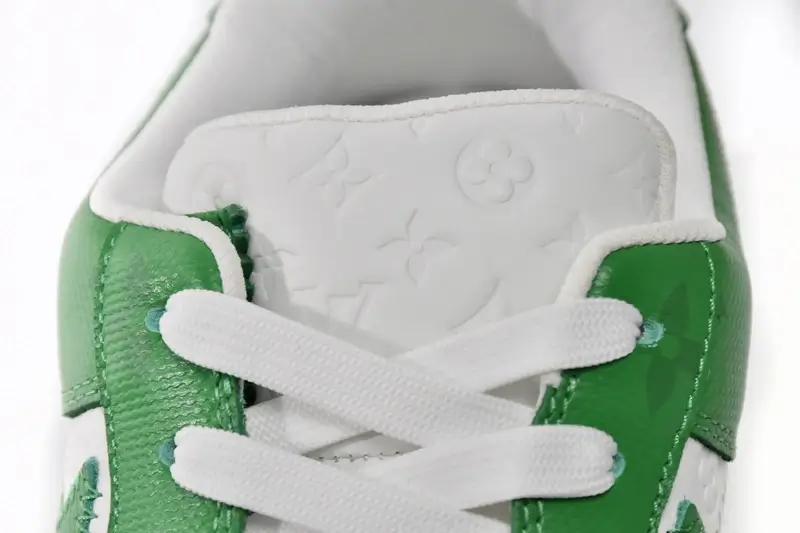Giày Louis Vuitton x Nike Air Force 1 White Green Like Auth 9 Giày Louis Vuitton x Nike Air Force 1 White Green Like Auth (12)