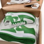 Giày Louis Vuitton x Nike Air Force 1 White Green Like Auth (3)