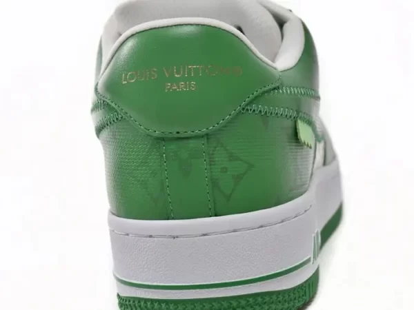 Giày Louis Vuitton x Nike Air Force 1 White Green Like Auth (9)