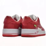 Giày Louis Vuitton x Nike Air Force 1 White Red Like Auth (15)