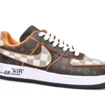 Giày Nike Air Force 1 Low x Louis Vuitton Monogram Brown Like Auth (10)