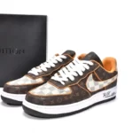 Giày Nike Air Force 1 Low x Louis Vuitton Monogram Brown Like Auth (17)