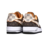 Giày Nike Air Force 1 Low x Louis Vuitton Monogram Brown Like Auth (4)