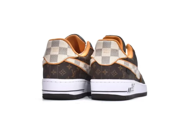 Giày Nike Air Force 1 Low x Louis Vuitton Monogram Brown Like Auth (4)