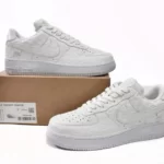 Giày Nike Air Force 1 x Louis Vuitton Triple White Like Auth (8)