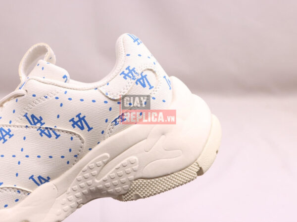 Giày MLB BigBall Chunky Saffiano Diamond Monogram LA Dodgers Ivory