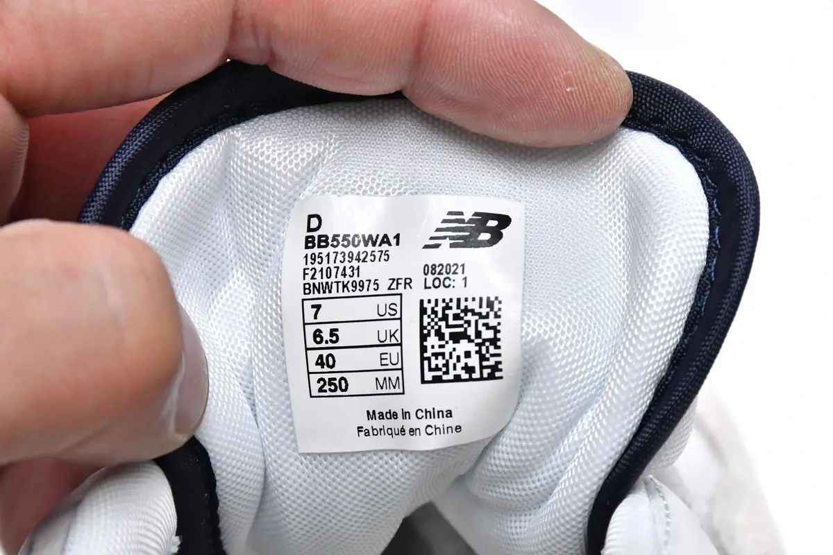Giày New Balance 550 White Navy Like Auth 13 Giày New Balance 550 White Navy Like Auth (13)