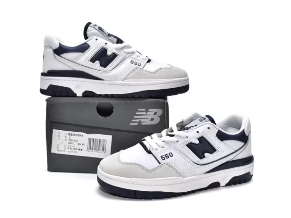 Giày New Balance 550 White Navy Like Auth (17)