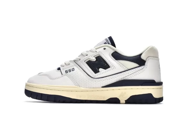 Giày New Balance Aimé Leon Dore x 550 White Navy Like Auth (1)