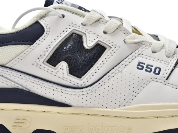 Giày New Balance Aimé Leon Dore x 550 White Navy Like Auth (11)
