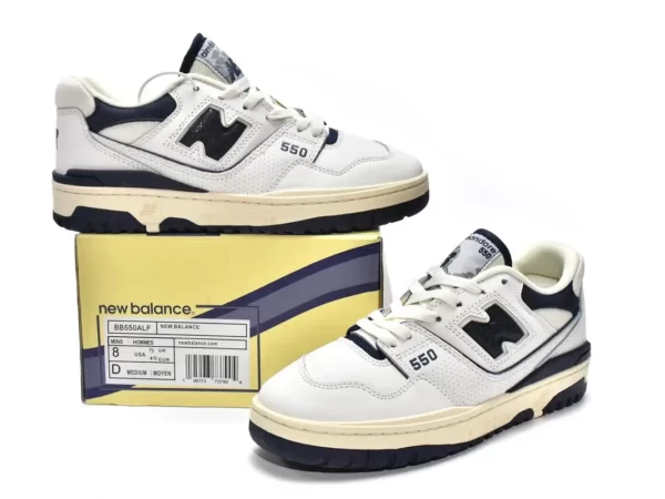 Giày New Balance Aimé Leon Dore x 550 White Navy Like Auth (17)