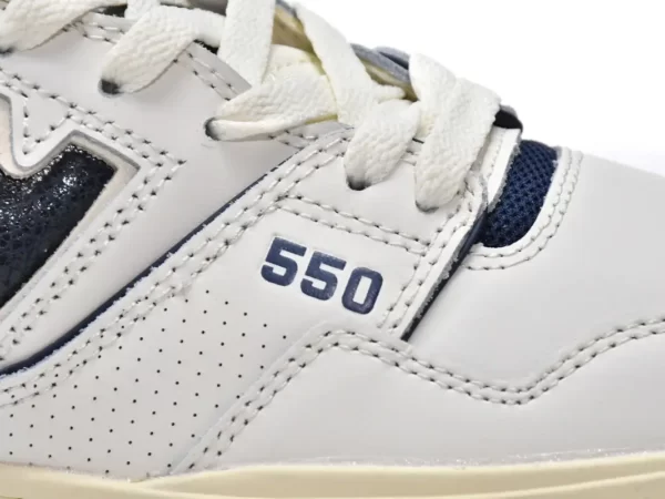 Giày New Balance Aimé Leon Dore x 550 White Navy Like Auth (8)