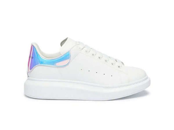 Giày Alexander McQueen Trắng Gót Multicolor Like Auth
