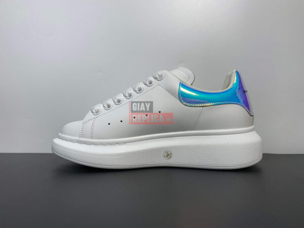 Giày Alexander McQueen Trắng Gót Multicolor Like Auth