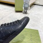 Giày Gucci Ace GG Embossed Sneaker Black Like Auth