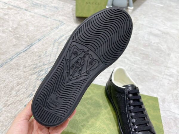 Giày Gucci Ace GG Embossed Sneaker Black Like Auath