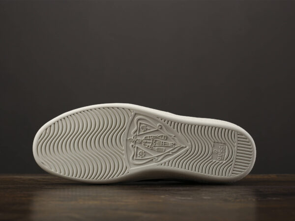 Giày Gucci Ace Leather Sneaker With Green Crocodile Like Auth
