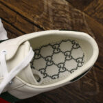 Giày Gucci Ace Leather Sneaker With Green Crocodile Like Auth