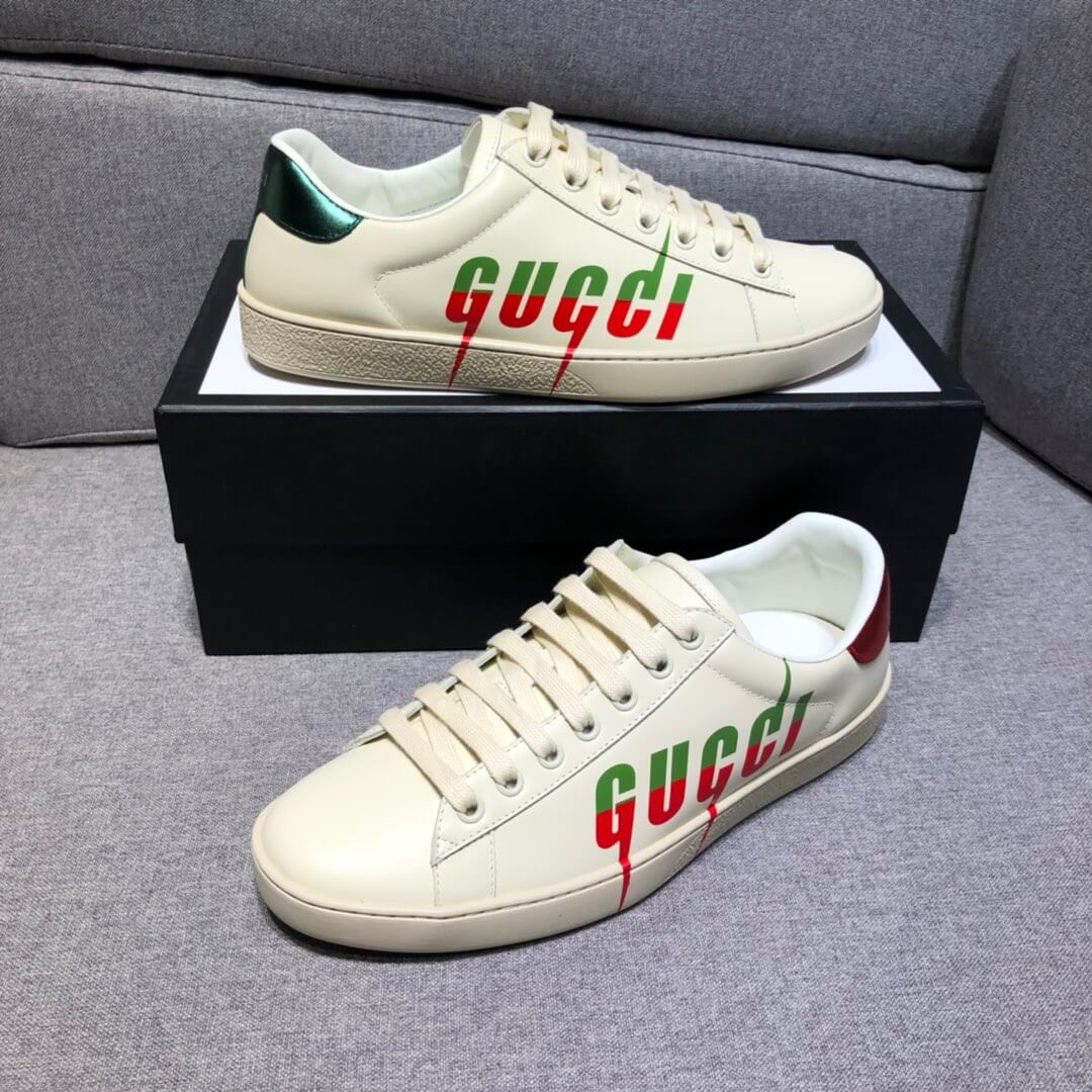 Giày Gucci Ace Sneaker With Gucci Blade Like Auth