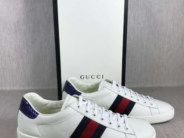 Giày Gucci Ace White Blue Red Like Auth
