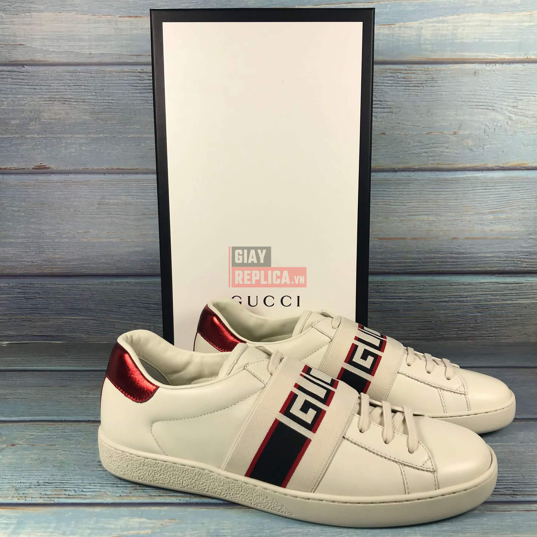 Giày Gucci Stripe Like Auth 7 Giày Gucci Stripe Like Auth