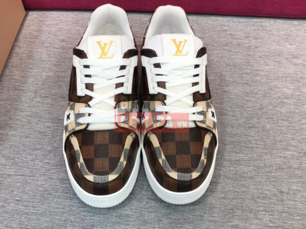 Giày Louis Vuitton LV Trainer #54 Damier Ebene Multi Like Auth