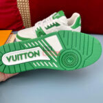 Giày Louis Vuitton Lv Trainer #54 Signature Green White Like Auth