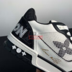 Giày Louis Vuitton Lv Trainer Monogram Black Quai Velcro Like Auth