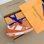 Giày Louis Vuitton Lv Trainer Monogram Orange Like Auth