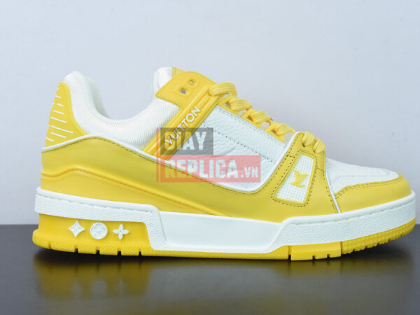 Giày Louis Vuitton Lv Trainer Monogram Yellow Like Auth