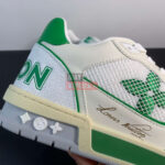 Giày Louis Vuitton Trainer Green Mesh Like Auth