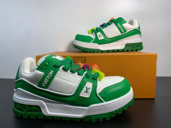 Giày Louis Vuitton Trainer Maxi Green Like Auth