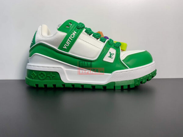 Giày Louis Vuitton Trainer Maxi Green Like Auth