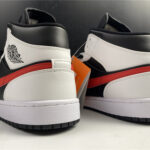 Giày Nike Air Jordan 1 Mid Black Chile Red White Like Auth