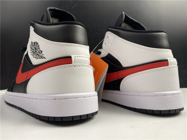 Giày Nike Air Jordan 1 Mid Black Chile Red White Like Auth