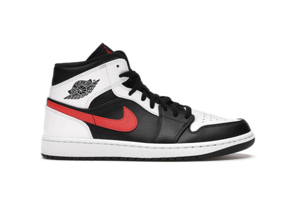 Giày Nike Air Jordan 1 Mid Black Chile Red White Like Auth