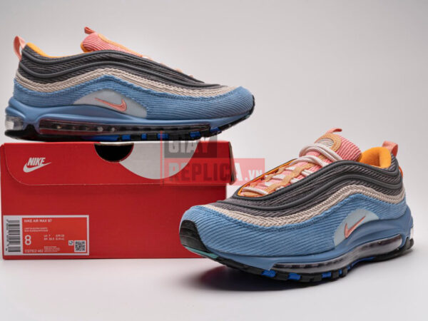 Giày Nike Air Max 97 Corduroy Light Blue Like Auth