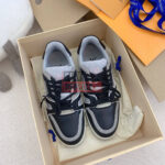 Giày Louis Vuitton Lv Trainer #54 Signature Black Grey Red Like Auth
