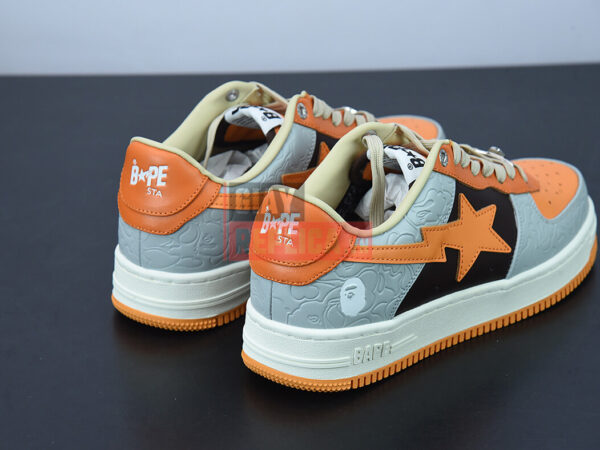 Giày A Bathing Ape Bape Sta Low Grey Orange