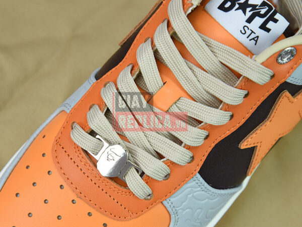 Giày A Bathing Ape Bape Sta Low Grey Orange