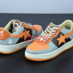 Giày A Bathing Ape Bape Sta Low Grey Orange