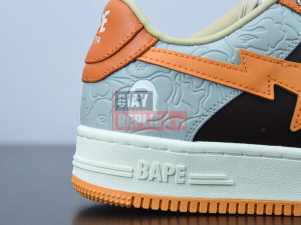 Giày A Bathing Ape Bape Sta Low Grey Orange