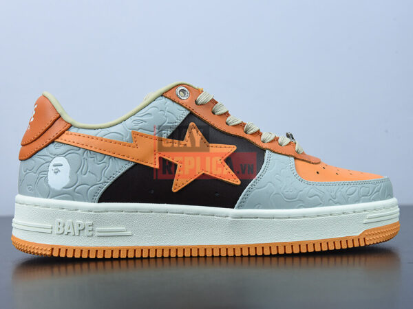 Giày A Bathing Ape Bape Sta Low Grey Orange