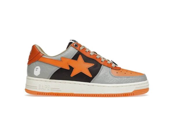 Giày A Bathing Ape Bape Sta Low Grey Orange