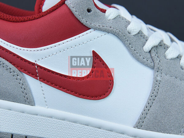 Giày Air Jordan 1 Low SE ‘Light Smoke Grey Gym Red’ Like Auth