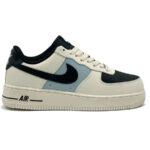 Giày Nike Air Force 1 Low Cream Black Swoosh Like Auth