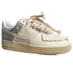 Giày Nike Air Force 1 Low Custom Paisley Dây Thừng Like Auth
