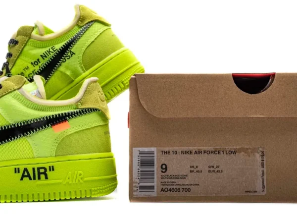 Giày Nike Air Force 1 Low Off White Volt Like Auth (4)